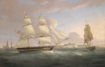 The Merchant Snow Peru off Dover by William John Huggins